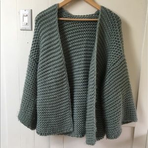 Anthropologie Chunky Knit Cardigan